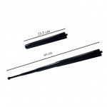 Baston telescopic din 4 segmenti Negru 65 cm