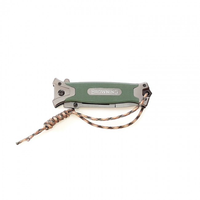 Cutit tip Briceag 21 cm lama ascutita maner verde  GD-4243