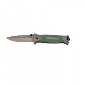 Cutit tip Briceag 21 cm lama ascutita maner verde  GD-4243