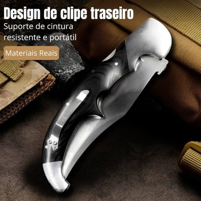 Briceag de Colectie 31 cm cu deschidere manuala si clema pentru prindere la curea