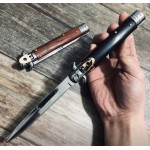 Briceag Stiletto cu deschidere automata, 19 cm, negru Briceag Stiletto cu deschidere automata, 19 cm, negru