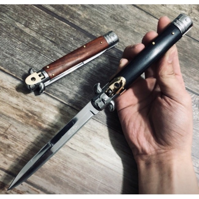 Briceag Stiletto cu deschidere automata, 19 cm, negru Briceag Stiletto cu deschidere automata, 19 cm, negru