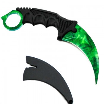 Cutit Karambit pentru antrenament VV-2837 verde  fara tais