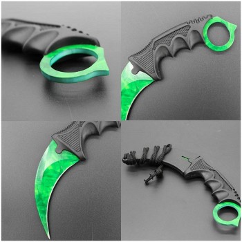 Cutit Karambit pentru antrenament VV-2837 verde  fara tais