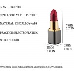 Bricheta butan, model ruj, design elegant, flacara ajustabila, auriu/rosu