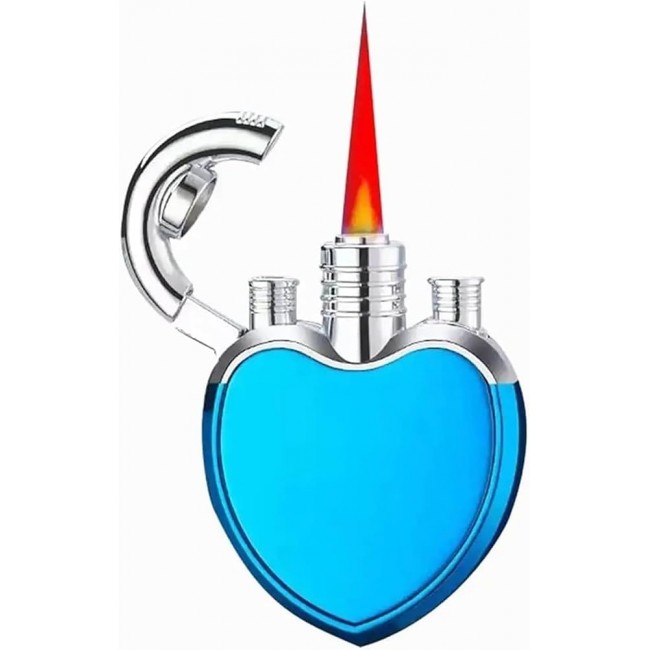 Bricheta Eleganta de buzunar metalica cu flacara antivint reincarcabila cu gaz 