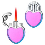 Bricheta Eleganta de buzunar metalica cu flacara antivint reincarcabila gaz