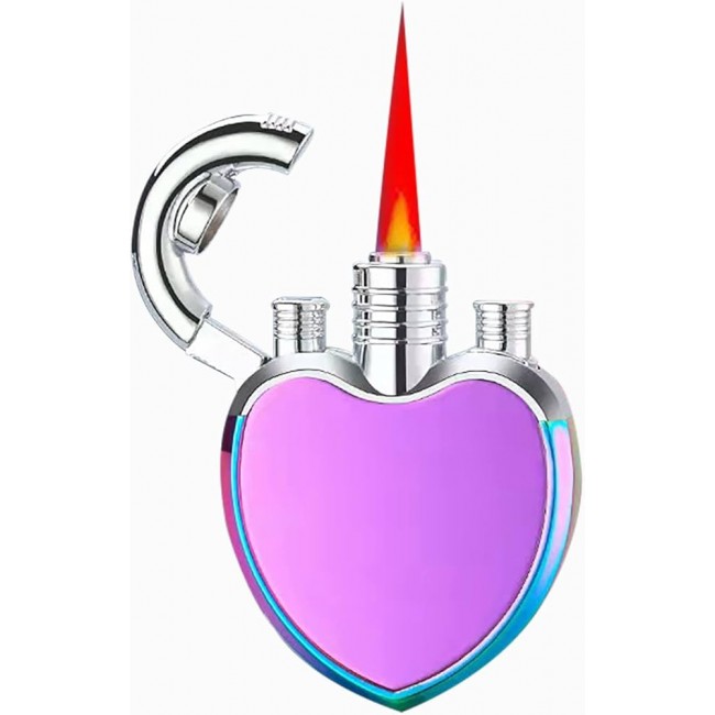 Bricheta Eleganta de buzunar metalica cu flacara antivint reincarcabila gaz