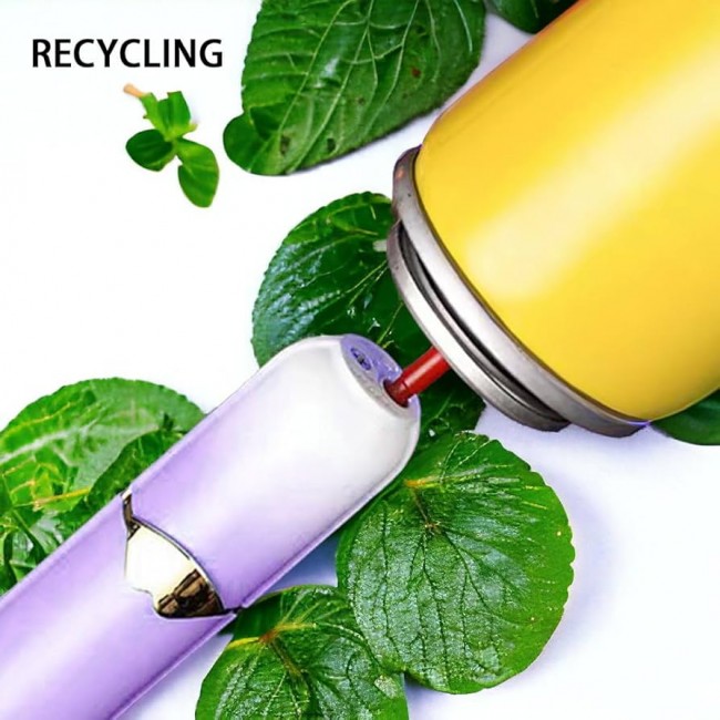 Brichetă tip ruj, reîncărcabilă cu gaz, design elegant 