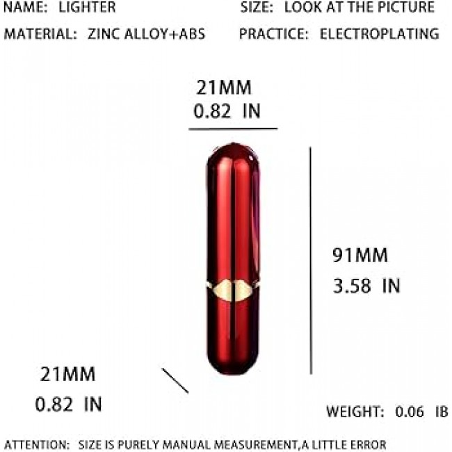 Bricheta de buzunar tip Ruj cu capac reincarcabila cu gaz