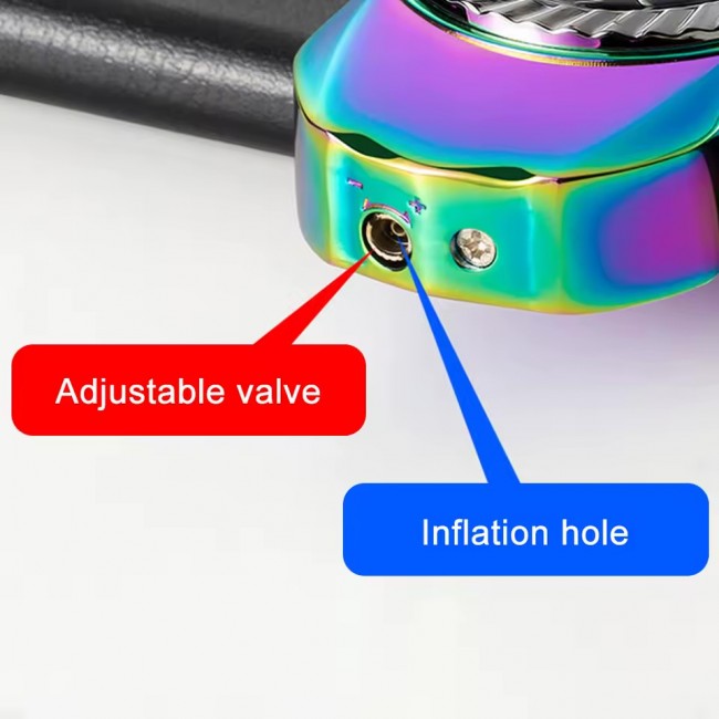 Bricheta cu ceas  si led antivant  reincarcabila cu gaz multicolor