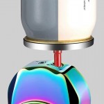 Bricheta cu ceas  si led antivant  reincarcabila cu gaz multicolor