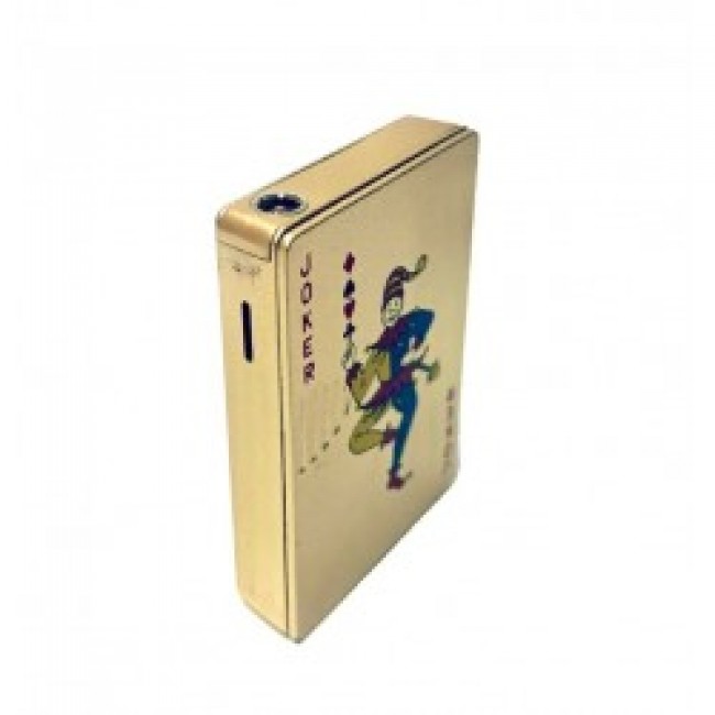 Bricheta Joker tip carte de joc reincarcabila cu gaz flacara antivint