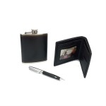 Set cadou pentru barbatI sticla whiskey, pix, portofel HT-34 Set cadou pentru barbatI sticla whiskey, pix, portofel HT-34