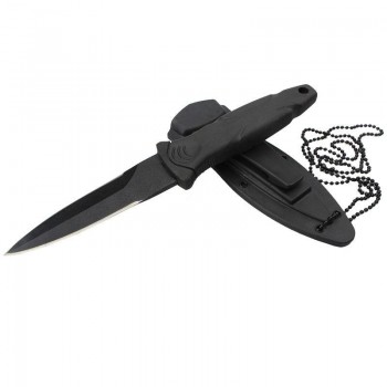 Cutit Tactic stilet de purtat la gat ,curea, bocanc 