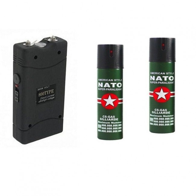 Electrosoc si spray paralizant nato se-678n