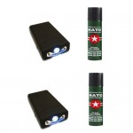 Kit autoaparare format din 2 electrosoc si 2 spray Nato paralizant 60ml Kit autoaparare format din 2 electrosoc si 2 spray Nato paralizant 60ml