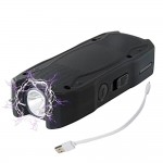 Electrosoc pentru autoaparare TW-1901 cu lanterna si husa cablu USB