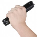 Electrosoc autoaparare cu lanterna, full metal, Piranha incarcare auto si priza